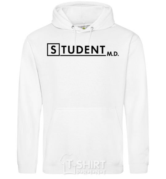 Men`s hoodie Student MD White фото