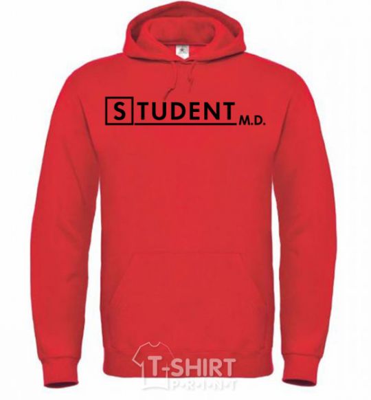 Men`s hoodie Student MD bright-red фото
