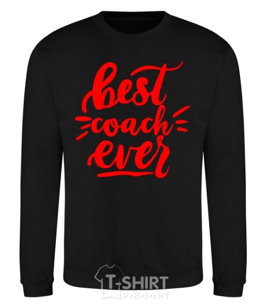 Sweatshirt Best coach ever black фото