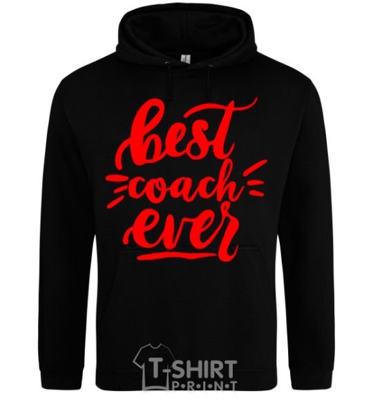 Men`s hoodie Best coach ever black фото