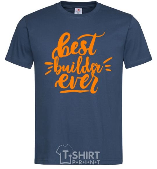 Men's T-Shirt Best builder ever navy-blue фото