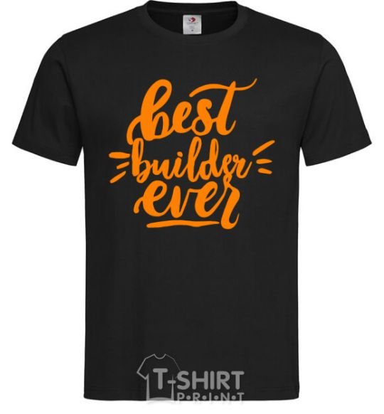 Мужская футболка Best builder ever Черный фото