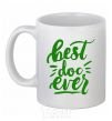 Ceramic mug Best Doc ever White фото