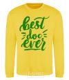 Sweatshirt Best Doc ever yellow фото