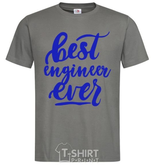 Men's T-Shirt Best engineer ever dark-grey фото