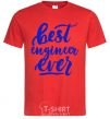 Men's T-Shirt Best engineer ever red фото
