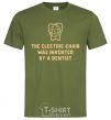 Men's T-Shirt The electric chair was invented by a dentist millennial-khaki фото