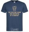 Men's T-Shirt The electric chair was invented by a dentist navy-blue фото