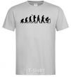Men's T-Shirt The evolution of the programmer grey фото