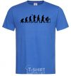 Men's T-Shirt The evolution of the programmer royal-blue фото
