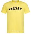 Men's T-Shirt The evolution of the programmer cornsilk фото