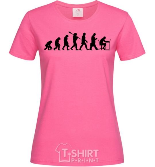 Women's T-shirt The evolution of the programmer heliconia фото
