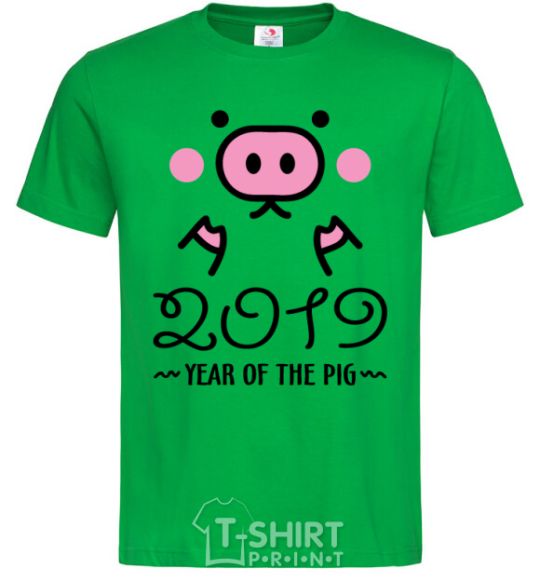 Men's T-Shirt 2019 Year of the pig kelly-green фото