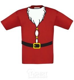 Kids T-shirt Fat Santa Suit red фото