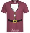 Men's T-Shirt Fat Santa Suit burgundy фото