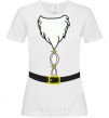 Women's T-shirt Fat Santa Suit White фото