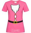 Женская футболка Fat Santa Suit Ярко-розовый фото