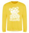 Sweatshirt 2019 welcome yellow фото