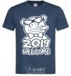 Men's T-Shirt 2019 welcome navy-blue фото