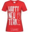 Women's T-shirt Happy new year champange red фото