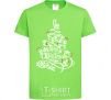 Kids T-shirt Merry Christmas tree orchid-green фото