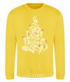 Sweatshirt Merry Christmas tree yellow фото