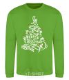 Sweatshirt Merry Christmas tree orchid-green фото