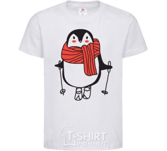 Детская футболка Penguin man Белый фото