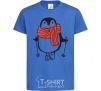 Kids T-shirt Penguin man royal-blue фото