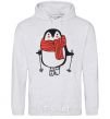 Men`s hoodie Penguin man sport-grey фото