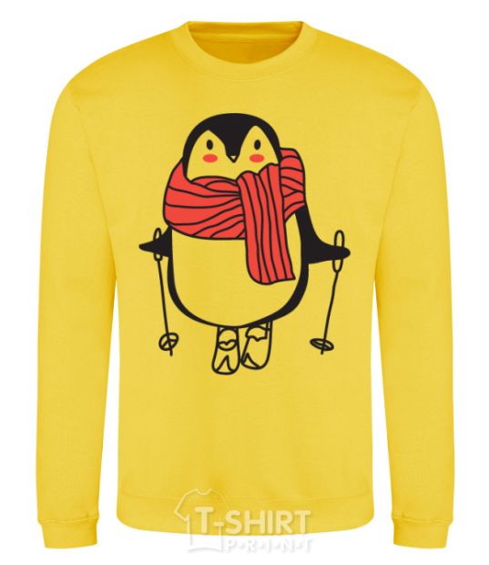 Sweatshirt Penguin man yellow фото