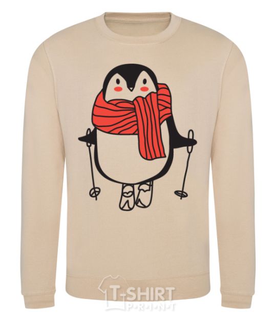 Sweatshirt Penguin man sand фото