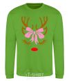 Sweatshirt Chrismas deer mother orchid-green фото