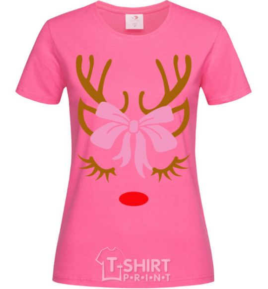 Women's T-shirt Chrismas deer mother heliconia фото