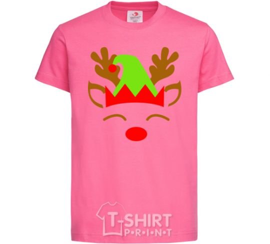 Kids T-shirt Chrismas deer son heliconia фото