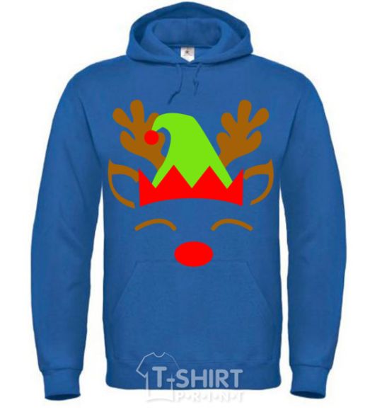 Men`s hoodie Chrismas deer son royal фото