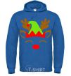 Men`s hoodie Chrismas deer son royal фото