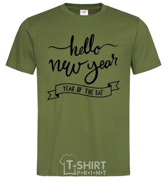 Men's T-Shirt Hello New Year millennial-khaki фото