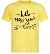 Мужская футболка Hello New Year Лимонный фото