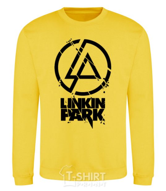 Sweatshirt Linkin park broken logo yellow фото