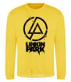 Sweatshirt Linkin park broken logo yellow фото