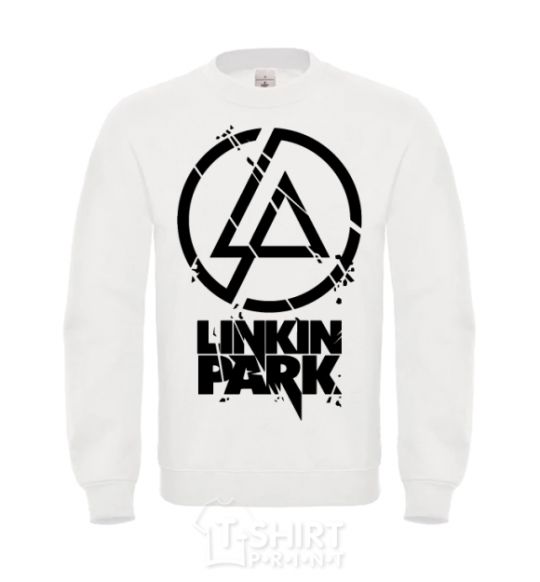 Свитшот Linkin park broken logo Белый фото