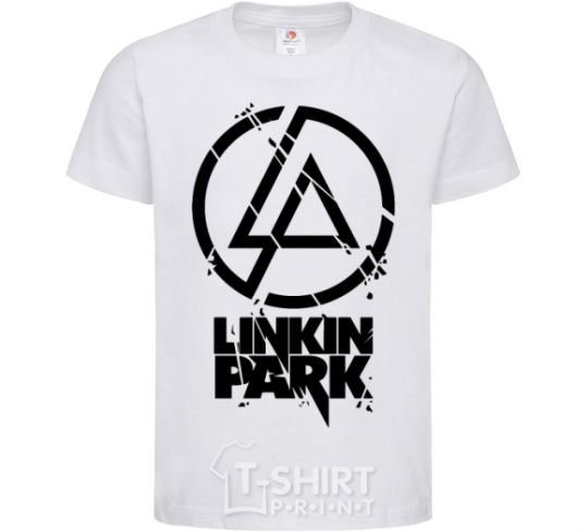 Kids T-shirt Linkin park broken logo White фото