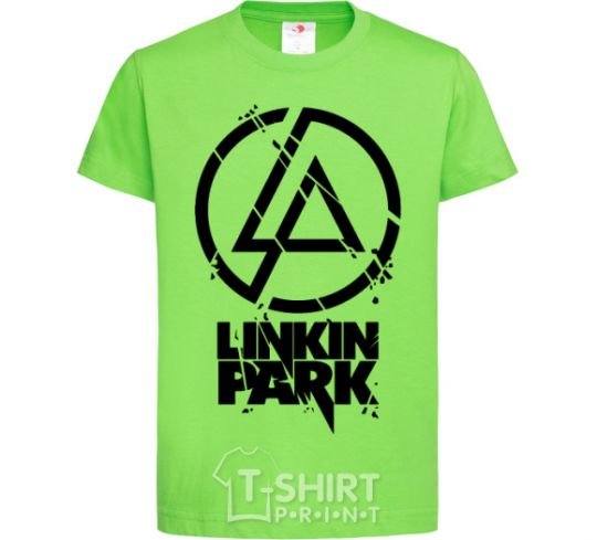 Kids T-shirt Linkin park broken logo orchid-green фото