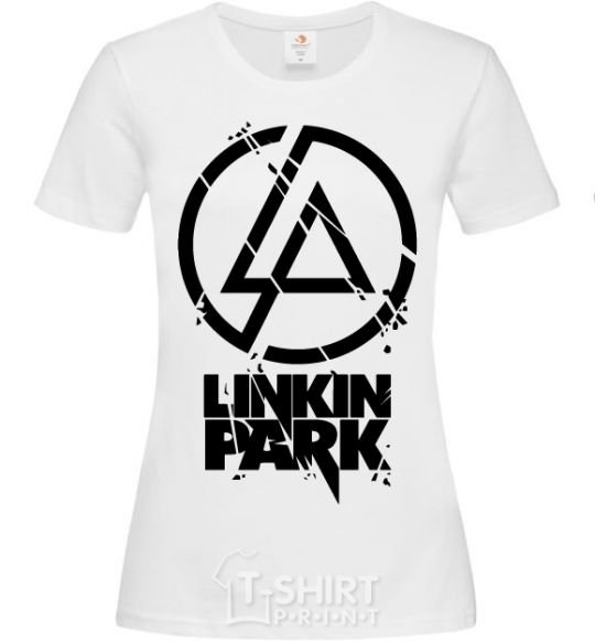 Women's T-shirt Linkin park broken logo White фото