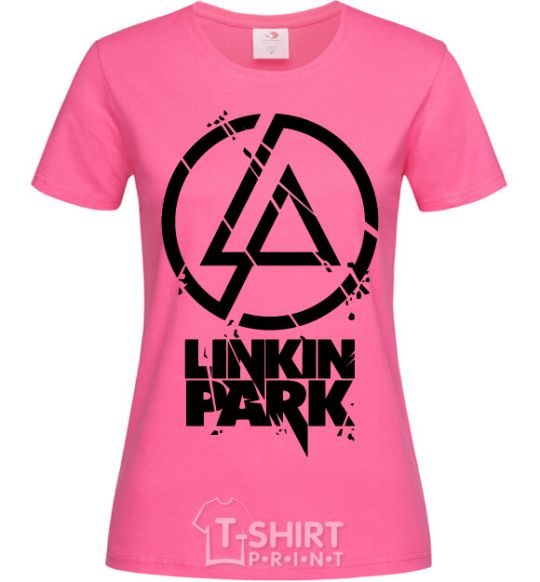 Women's T-shirt Linkin park broken logo heliconia фото