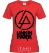 Women's T-shirt Linkin park broken logo red фото