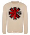 Sweatshirt Red hot chili peppers logo sand фото