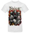 Men's T-Shirt Slipknot logo White фото