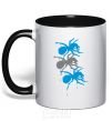 Mug with a colored handle The prodigy ant black фото